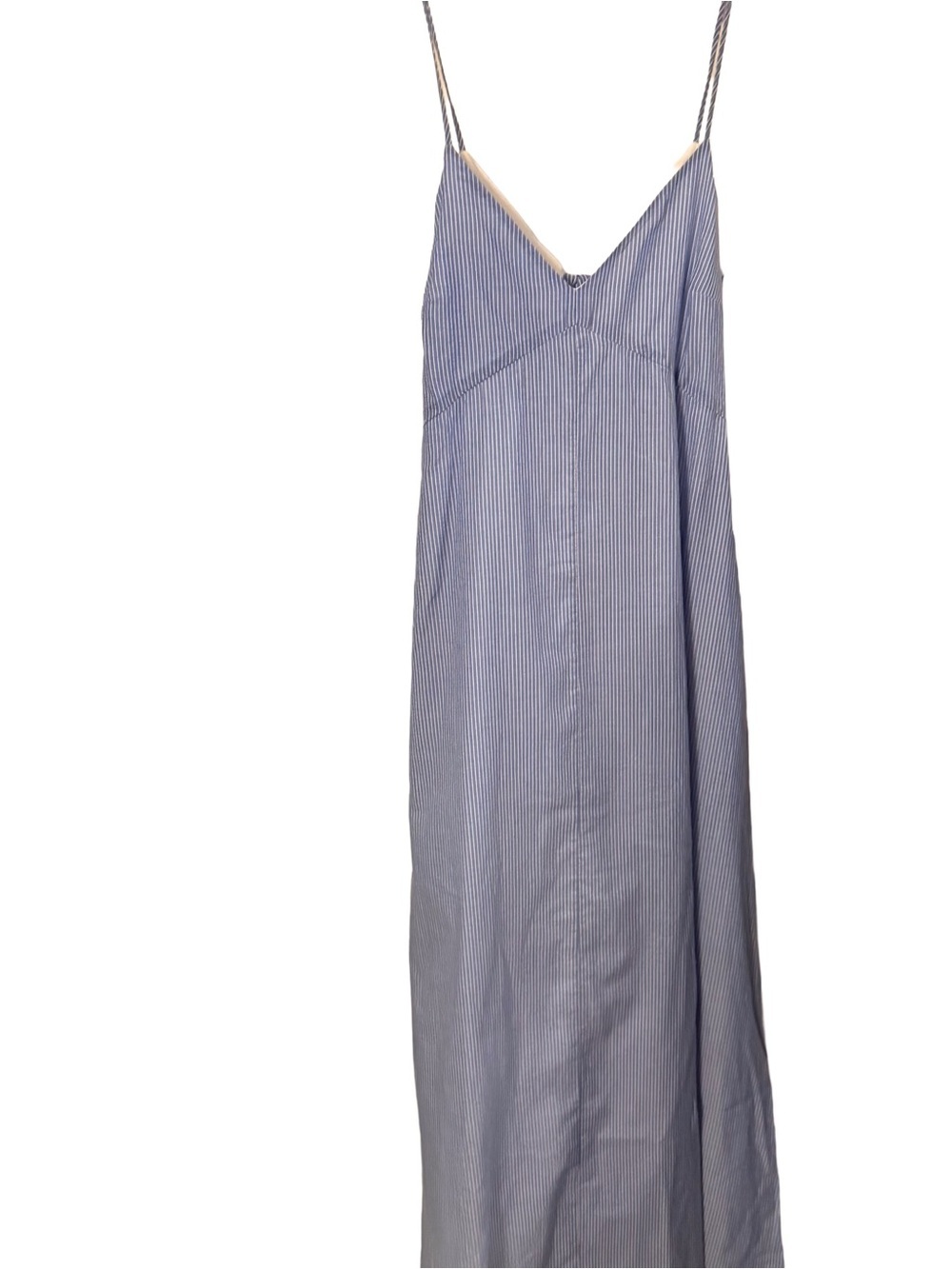 Club Monaco Blue/white Striped Dress Tie Back Bow Cotton Lined Sz 2 NWT